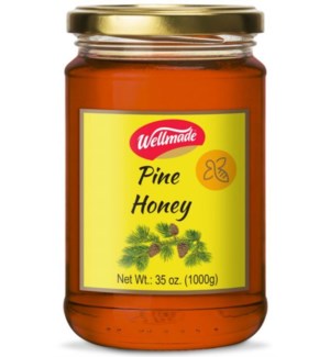Pine Forest Honey in glass jar "WELLMADE" 1000g *